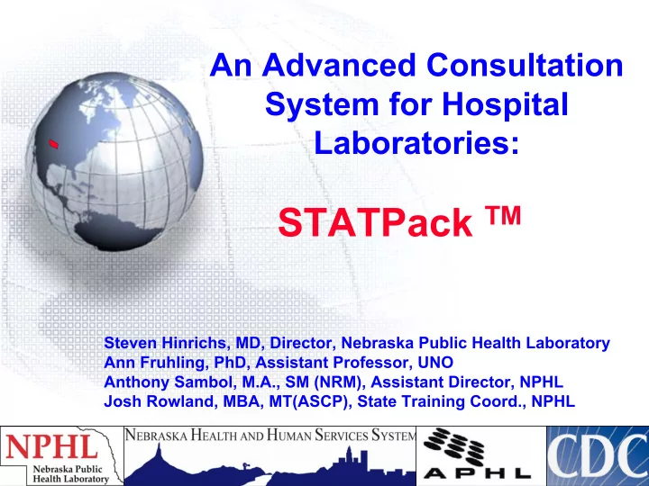 national laboratory system state lab demonstration