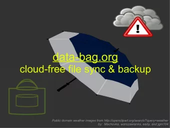 data-bag.org  cloud-free file sync &amp; backup  Public domain weather images from