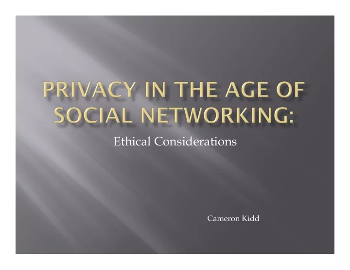 ethical considerations