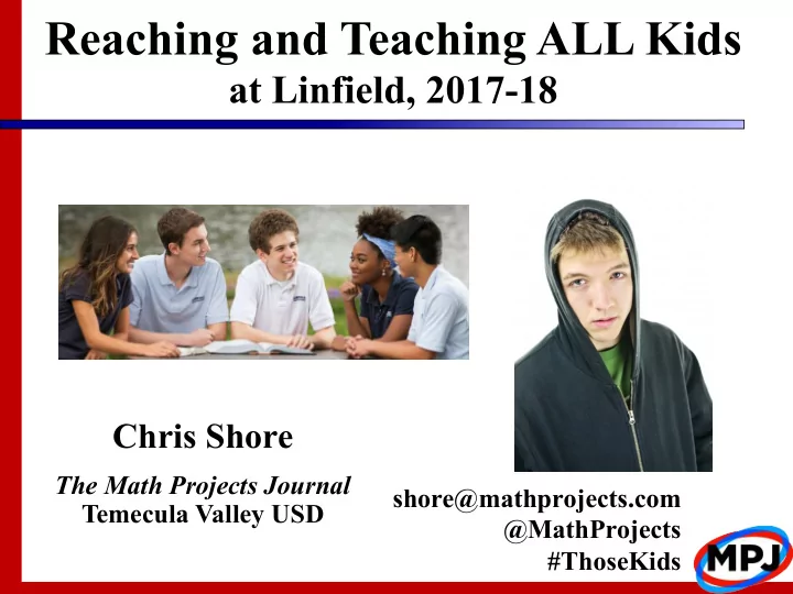 reaching and teaching all kids