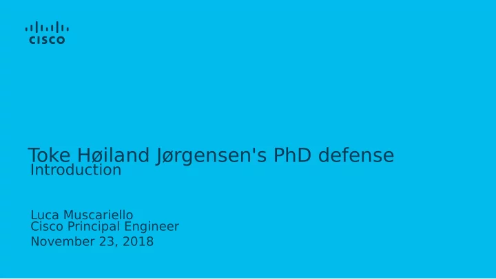 t oke h iland j rgensen s phd defense