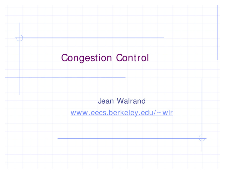 congestion control