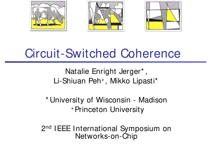 circuit switched coherence