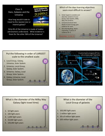 Put  the  following  in  order  of  LARGEST   It  can  be  hard