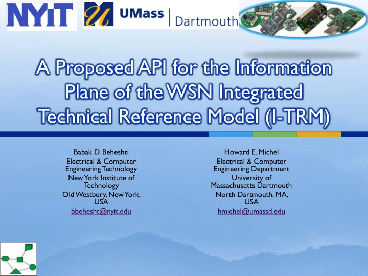 plane of the wsn integrated