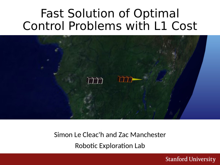 fast solution of optimal control problems with l1 cost