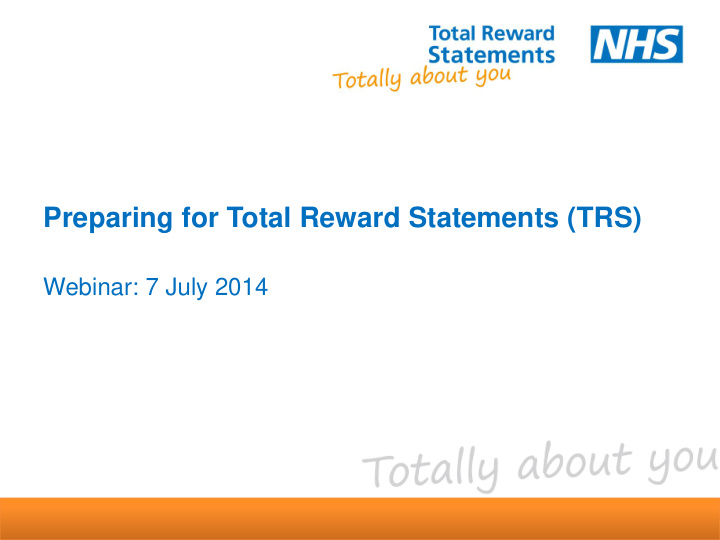 preparing for total reward statements trs