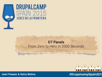 SPAIN 2015  jerez de la frontera D7 Panels   From Zero to Hero in 2000 Seconds