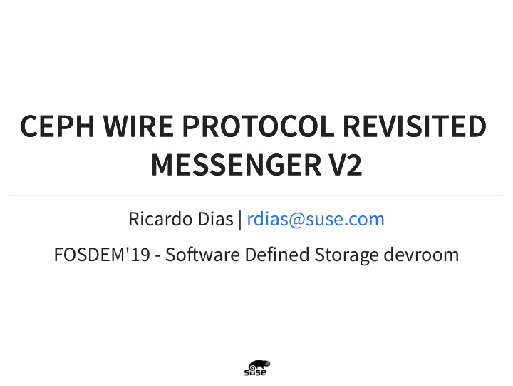 ceph wire protocol revisited ceph wire protocol revisited