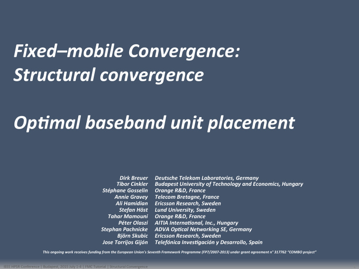 fixed mobile convergence structural convergence opsmal
