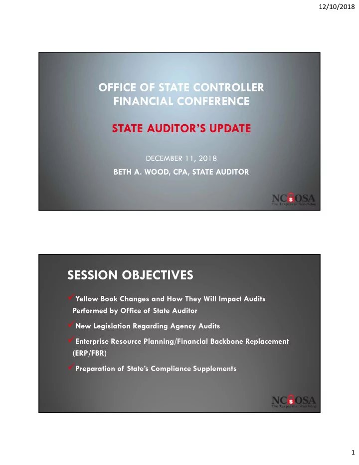 session objectives