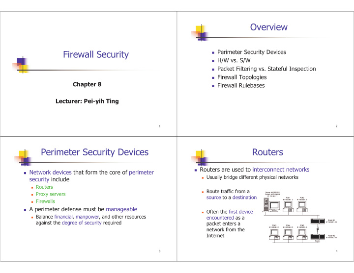 overview firewall security