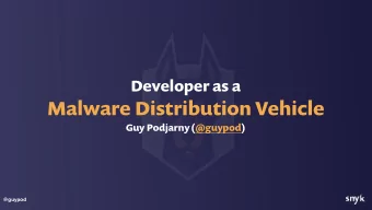 About Me  CEO &amp; Co-Founder at Snyk  Find &amp; Fix vulnerabilities in open source