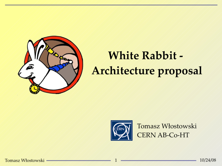 white rabbit architecture proposal