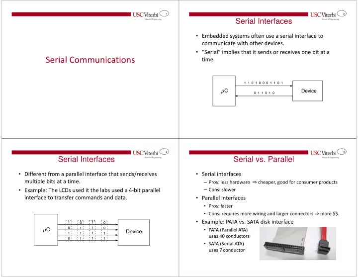 serial communications