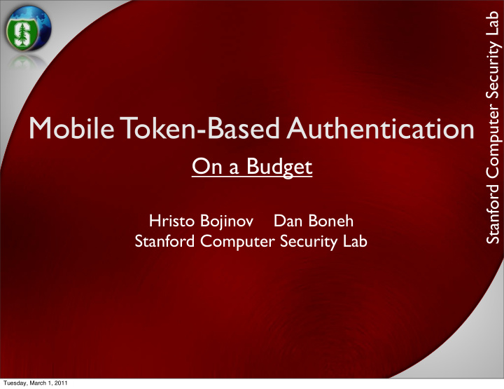 mobile token based authentication