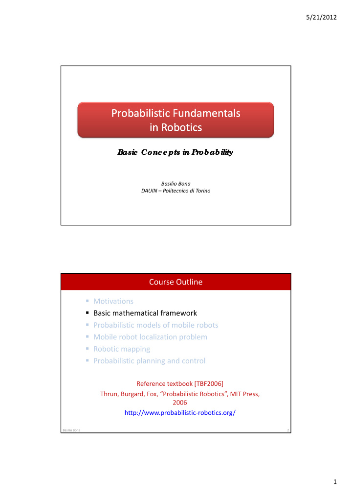 probabilistic fundamentals probabilistic fundamentals in