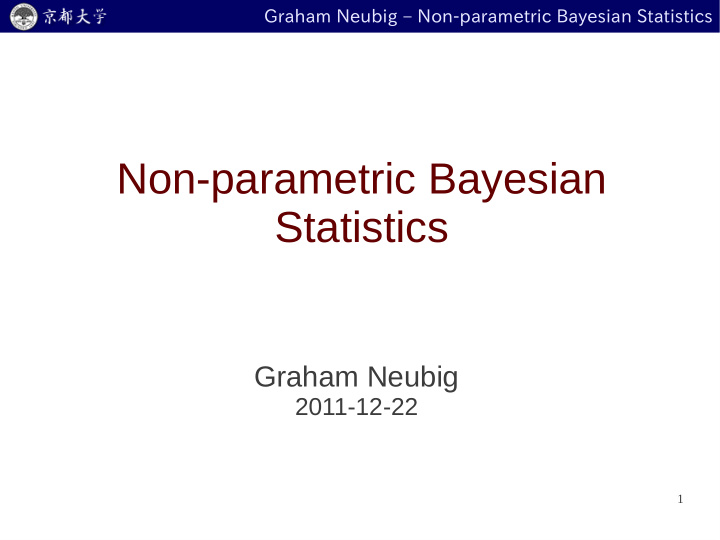 non parametric bayesian statistics