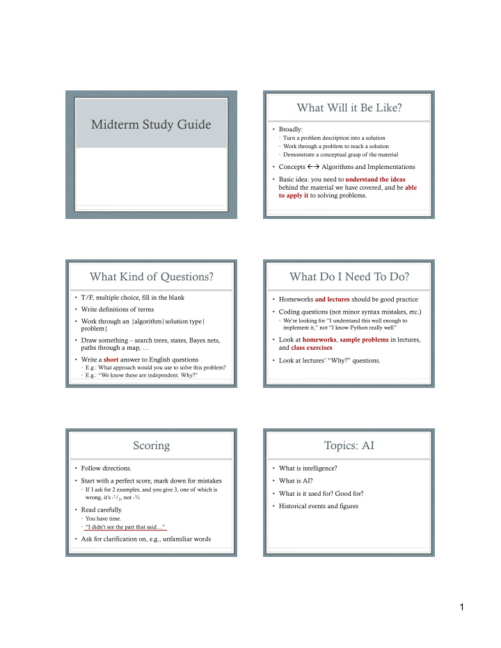 midterm study guide