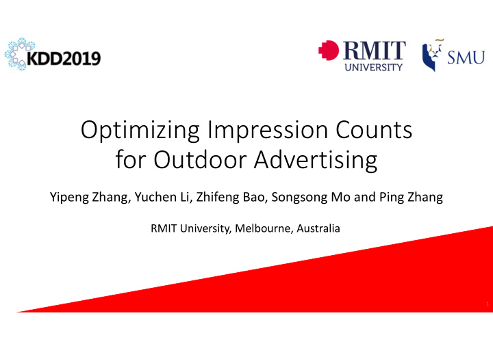 optimizing impression counts for outdoor advertising