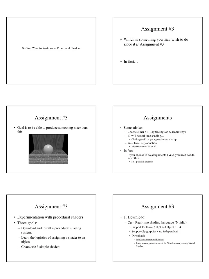 assignment 3