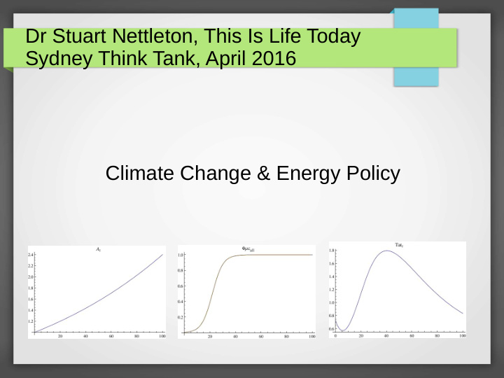 climate change amp energy policy