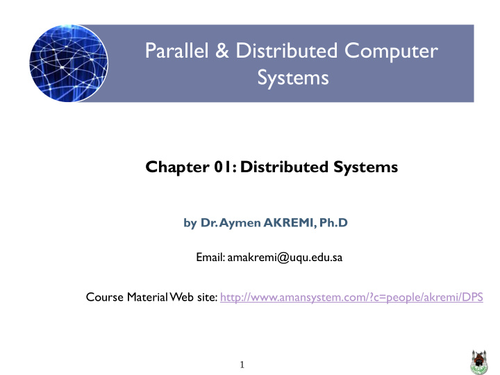 parallel distributed computer