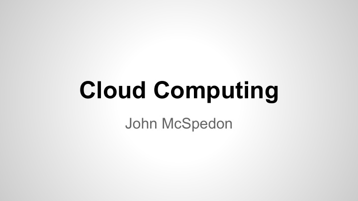 cloud computing