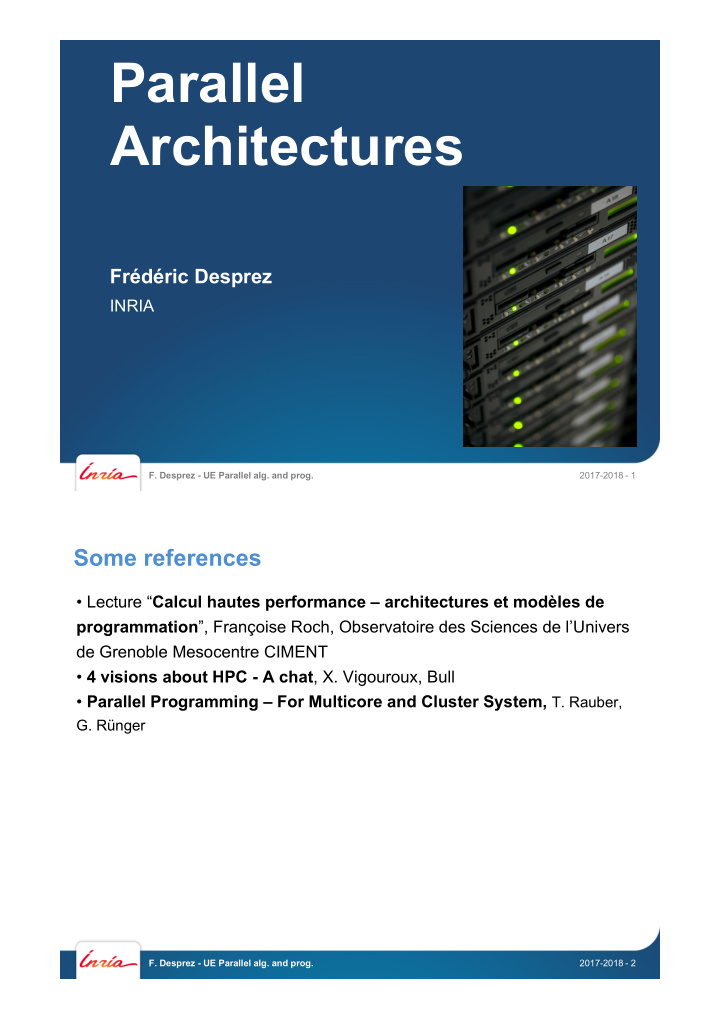 parallel architectures