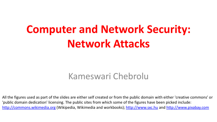 computer and network security network attacks