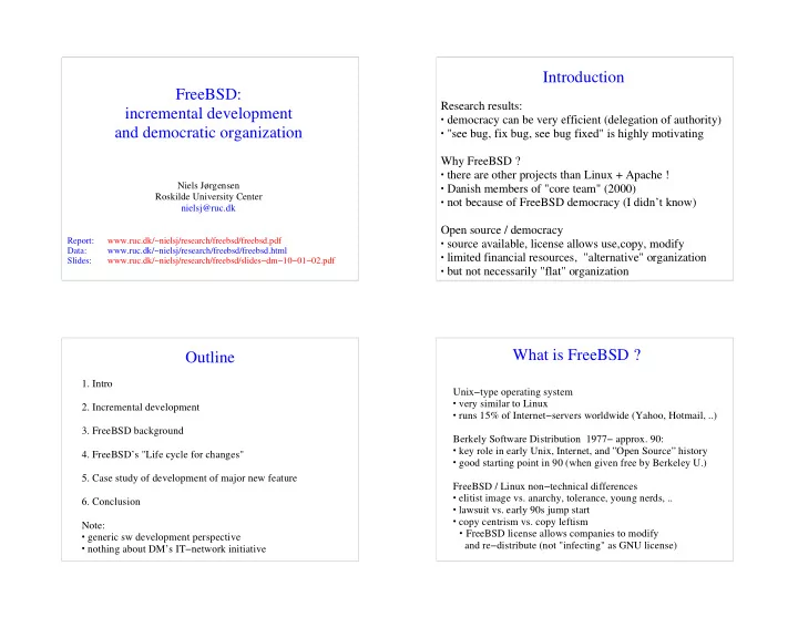 introduction freebsd