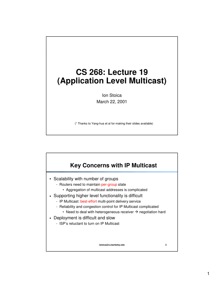 cs 268 lecture 19 application level multicast