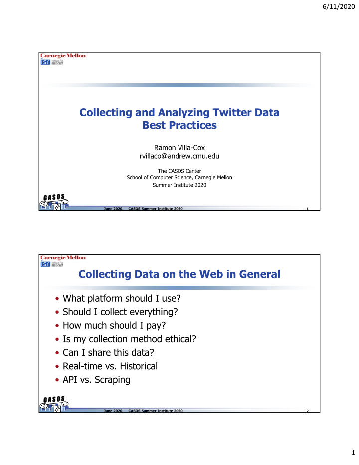 collecting and analyzing twitter data best practices