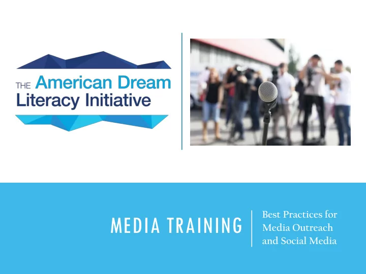 media training
