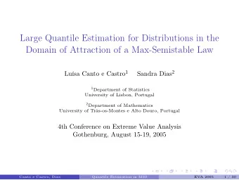 Large Quantile Estimation for Distributions in the  Domain of Attraction of a Max-Semistable Law