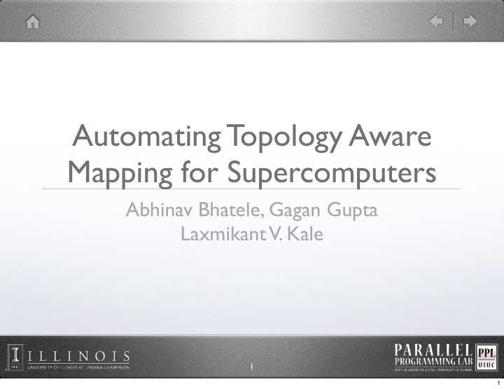 automating topology aware mapping for supercomputers