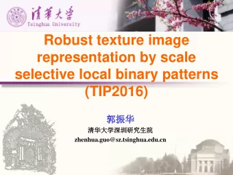 Robust texture image  representation by scale  selective local binary patterns  (TIP2016)