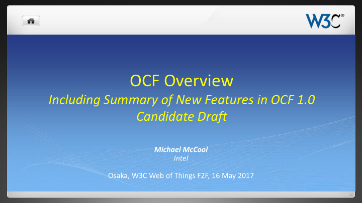 ocf overview