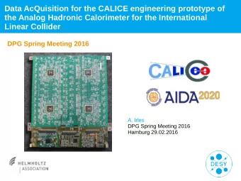 Data AcQuisition for the CALICE engineering prototype of  the Analog Hadronic Calorimeter for the