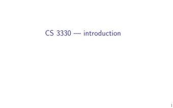 CS 3330  introduction  1  layers of abstraction  Higher-level language: C  x += y