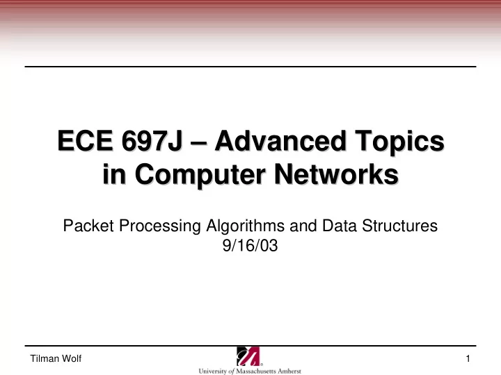 ece 697j advanced topics advanced topics ece 697j in