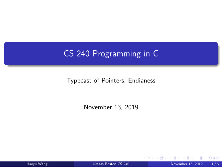 cs 240 programming in c