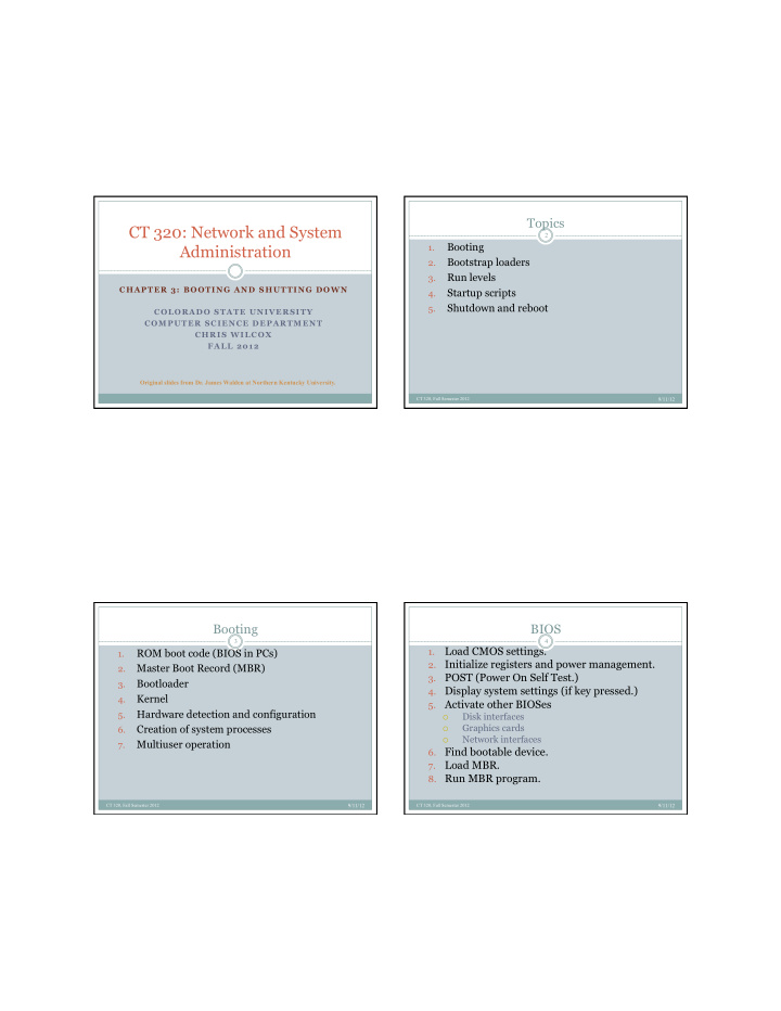 ct 320 network and system