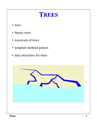 Trees   a tree represents a hierarchy  - organization structure of a corporation  Electronics