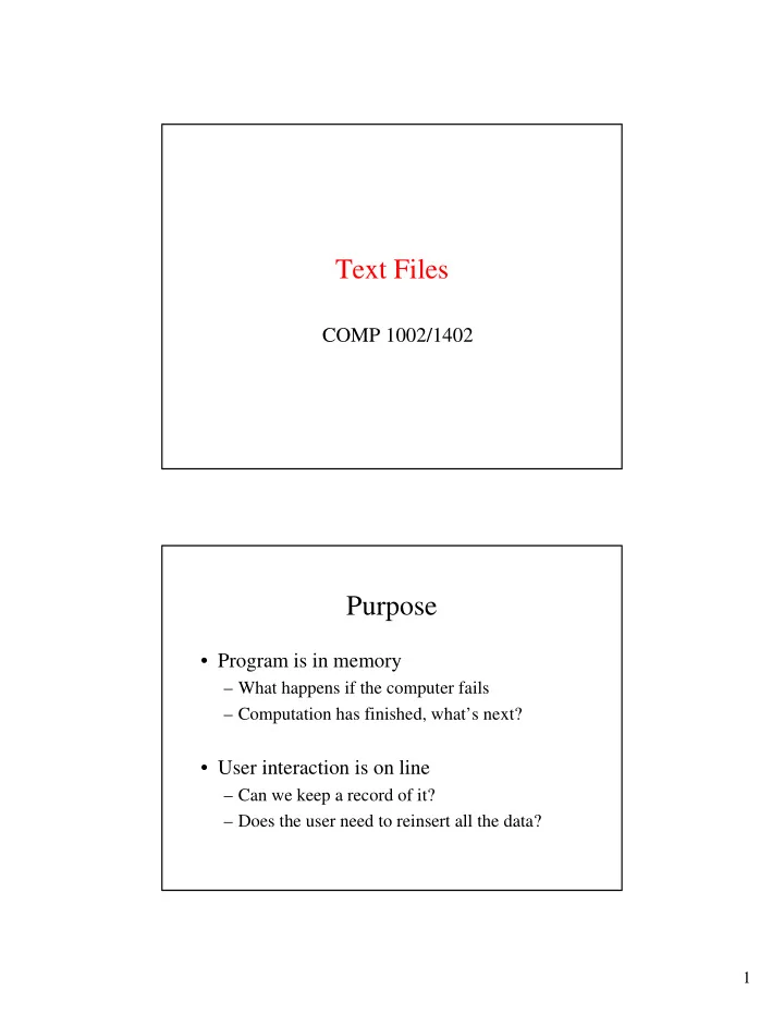 text files