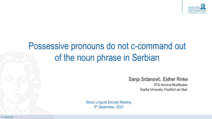 possessive pronouns do not c command out