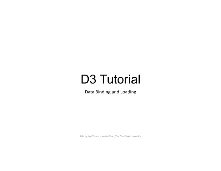 d3 tutorial