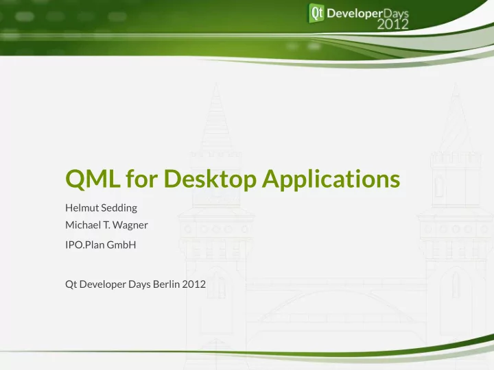 qml for desktop applications