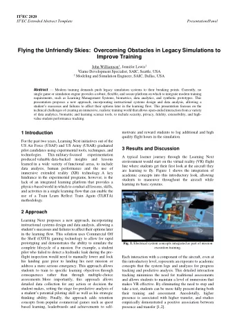 Flying the Unfriendly Skies:  Overcoming Obstacles in Legacy Simulations to  Improve Training John
