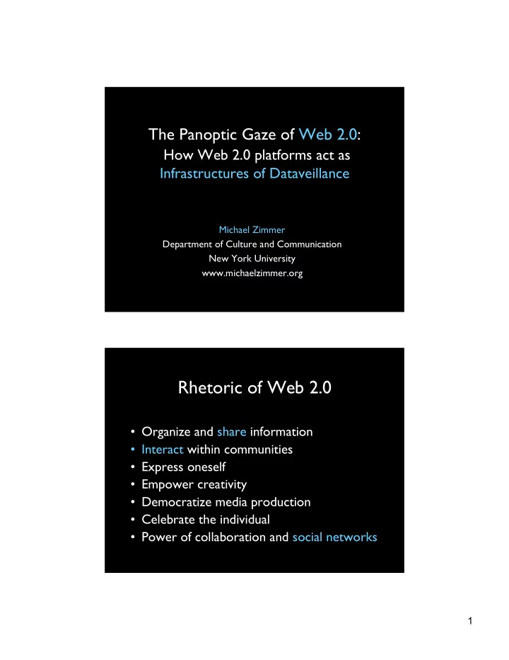 rhetoric of web 2 0